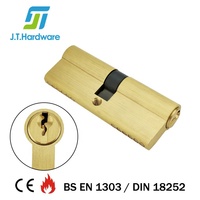 Cilindro de cerradura de puerta con llave, cilindro de doble llave de latón sólido europeo, 10 pines