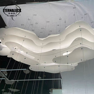 Lustre de plafond en forme de nuage blanc pour hall d'hôtel, villa, centre commercial, décoration artistique personnalisée, grande salle de banquet - Product Image 2