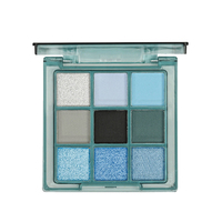 Palette de fards à paupières 9 couleurs aux pigments naturels, produits cosmétiques, fard à paupières scintillant mat haute pigmentation, poudre de fard à paupières, logo personnalisé, maquillage