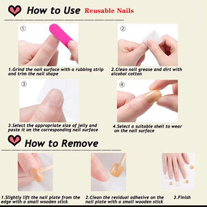 Hermosas <span class=keywords><strong>Uñas</strong></span> Postizas, <span class=keywords><strong>Uñas</strong></span> Postizas Largas Hechas a Mano, <span class=keywords><strong>Uñas</strong></span> Artificiales 3D, <span class=keywords><strong>Uñas</strong></span> de Gel - Product Image 4