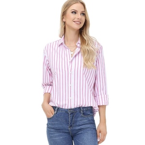 Camicia Oxford da donna di alta qualità camicetta in <span class=keywords><strong>cotone</strong></span> 100% ricamo personalizzato con logo Oxford Plaid <span class=keywords><strong>camicette</strong></span> e camicie modeste - Product Image 6