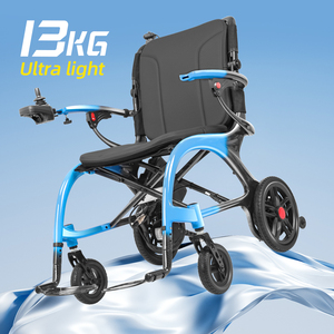 รถเข็นไฟฟ้าแบบพับได้ รุ่นปี 2026 น้ำหนัก 13 กก. น้ำหนักเบาพิเศษ โครงคาร์บอน 4-in-1 แบตเตอรี่คู่ ควบคุมด้านหลัง หมุนได้ 360 องศา ° - Product Image 1