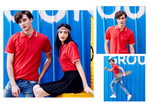 Chemises polo à manches courtes personnalisées, vêtements de travail avec impression de logo, vêtements de travail d'entreprise, t-shirts en coton pour hommes, brodés - Product Image 2