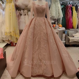 Vestido de Gala Moderno y Dulce para Quinceañera Lsany220 Rosa, Talla Grande, para Graduación, con Escote Corazón, Adornado con Cuentas, Antiestático - Product Image 2