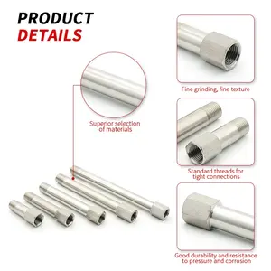 China Supply Male Adapter Connector Threaded Pipe Fitting Stainless Steel Nipple Hose Connection