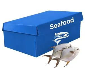 Высококачественная настраиваемая коробка для морепродуктов полая полипропиленовая пластиковая коробка для рыбы