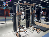 Estación Multifuncional para Gimnasio en Casa XinRui, Equipo de Múltiples Funciones, Máquina Smith, Power Rack para Ejercicio