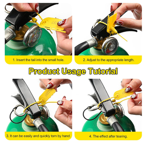 Extincteur GPL Inviolable Jetable Sceau de Sécurité pour Camion Étiquette Verrouillage Vêtements Sceau Plastique - Product Image 4