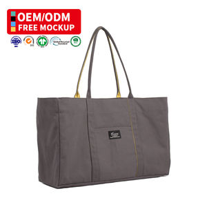 Sac fourre-tout en toile pour femme, idéal pour les courses, les <span class=keywords><strong>week</strong></span>-ends à la plage et l'été – Vente en gros - Product Image 1