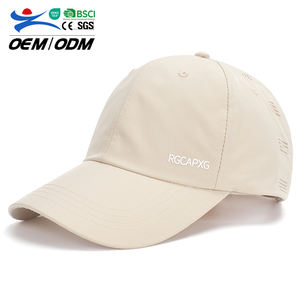 Gorra de Béisbol Unisex Personalizada, Transpirable, de Poliéster, 6 Paneles, con Logotipo, Color Caqui, Deportiva, Bordado 3D, Protección Solar, Primavera Verano - Product Image 1