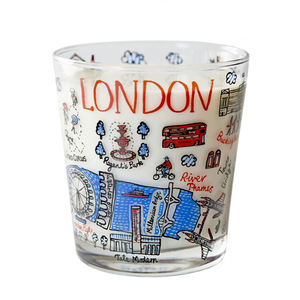 Taza de diseñador japonés-británico Taza de té de estilo japonés transparente para el desayuno Agua Cerveza Jugo Ilustración Mismo estilo Ciudad - Product Image 2