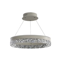Lustre LED Moderne de Luxe en Aluminium, Suspension Design Nordique, Hauteur Réglable, Taille Moyenne, Intensité Variable, Facile à Installer