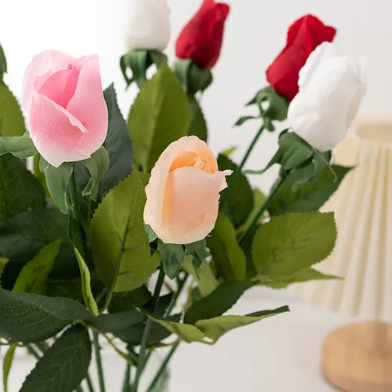 Goedkope Fabriek Prijs Gelijmd Real Touch Rose Real Touch Latex Rozen Voor Decoratie Enkele Stam Chinese Roos Bloem Voor Decoratie