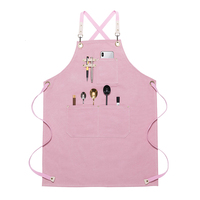 Tablier en toile de coton et polyester bleu, noir, marron avec logo personnalisé, pour homme et femme, pour le nettoyage, le jardinage, la cuisine, le chef