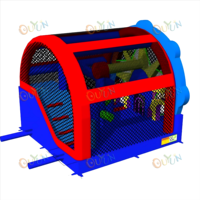 Château gonflable unisexe en PVC, portable, avec toboggan, grande roue et piscine géante, comprenant un souffleur et un sac de transport, pour tout le parc
