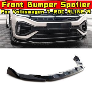 <b>For</b> Volkswagen T-ROC RLINE/R <b>Car</b> Front Bumper Lip Splitter <b>Diffuser</b> Body Kit Bumper Guard Protector Cover <b>Car</b> Accessories - Product Image 1