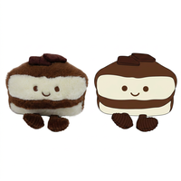 Prix d'usine, faible MOQ, jouets en peluche en forme de gâteau, personnalisation de marque d'entreprise, poupée en peluche sur mesure