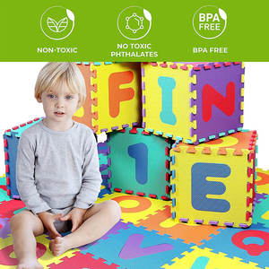 <span class=keywords><strong>Tapis</strong></span> de jeu ABC/123 pour enfants, 36 carreaux <span class=keywords><strong>en</strong></span> <span class=keywords><strong>mousse</strong></span> imbriqués avec <span class=keywords><strong>lettres</strong></span> <span class=keywords><strong>et</strong></span> <span class=keywords><strong>chiffres</strong></span> colorés, pour enfants - Product Image 2