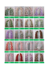 Centro de Mesa de Lujo con Rosas Blancas y Paniculata, Camino de Mesa, Decoración para Fondo de Boda, Accesorio de Flores Artificiales - Product Image 4