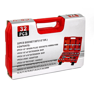 Juego de llave de tubo de trinquete de 1/2 pulgadas de servicio pesado de 32 piezas, herramienta Spannar <span class=keywords><strong>Goti</strong></span> con caja de transporte - Product Image 3