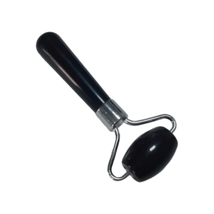 Portable Mini Obsidian Single <b>Roller</b> Gua Sha Scraper Massager with Storage Pouch for Travel - Product Image 1