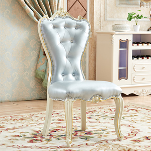 เก้าอี้ทานอาหารไม้เนื้อแข็งสไตล์ยุโรป โมเดิร์น เคลื่อนย้ายได้ หุ้มหนัง สำหรับใช้ในบ้านและโรงแรม - Product Image 6