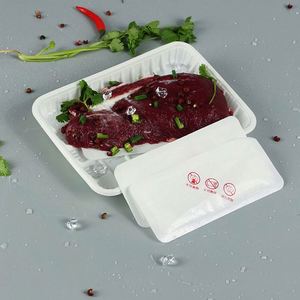 Almohadillas Superabsorbentes de Polímero para Bandejas, Almohadillas Absorbentes de Sangre para Empaque de Carne, Venta al por Mayor, 6000 unidades/caja, 140*70MM, 60ml/unidad, Blanco, Negro - Product Image 2