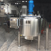 JERRYPACK304/316 acier inoxydable 500L grattoir à chauffage électrique mélangeur mural homogénéiseur réservoir en acier inoxydable