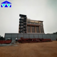 Bâtiment de bureaux préfabriqué en structure métallique à plusieurs étages et à longue portée pour usage commercial en Zambie