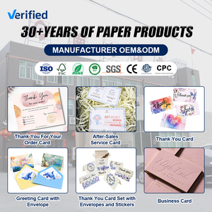 Mẫu miễn phí biểu tượng tùy chỉnh sang trọng in sau bán hàng đơn đặt hàng Cảm ơn bạn thẻ với phong bì cho doanh nghiệp nhỏ - Product Image 6