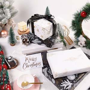 Wholesale Factory Hot <b>Sale</b> Foam Wrapping Paper 43*300 cm Hot <b>Stamp</b> Christmas Wrap Paper - Product Image 1