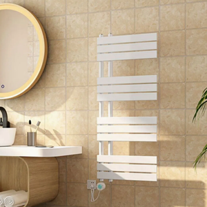 Sèche-serviettes électrique en acier chauffant pour salle de bain avec barre chauffante - Product Image 4