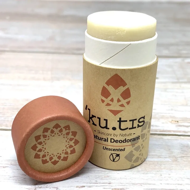 Biodegradable Customized Size 50ml Deodorant Stick Container Packaging Push Up Paper Tubes