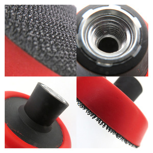 Pexmientas 3 inch 75 Mét công cụ mài mòn đánh bóng móc màu đỏ và vòng lặp M14 bọt Buffing sao lưu Tấm chà nhám đĩa sao lưu Pad - Product Image 2
