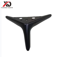 Pieds de table en acier robuste pour canapé d'angle - Meubles en métal de style industriel avec support de montage (OEM en vrac)