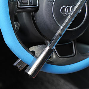 Verrou de volant de voiture antivol compact, sécurité, autodéfense, poignée rétractable, multifonctionnel, acier, ajustement universel - Product Image 2