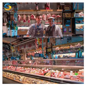 P.Princi الجزارين Fremantle مشروع حالة Butchery متجر آلة تقطيع اللحوم اللحوم الثلاجة Butchery المعدات في الصين