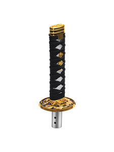Bouton de tête de sabre samouraï en résine avec dégradé de couleurs lumineuses YC-PDT0226 - Product Image 1