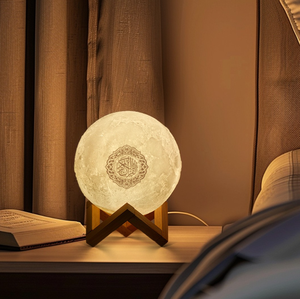 Arabe pour Touch Control Moon Lamp Speaker LED SQ168 Night Lamp Colorful Ayah Quran Players avec Surround Sound - Product Image 1