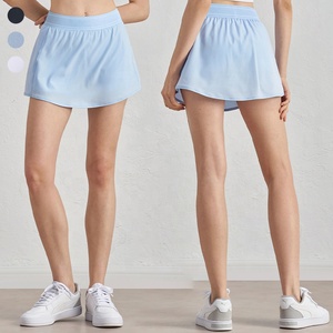 Women's Woven Elastic Waistband <strong>Tennis</strong> <strong>Skirt</strong> with Pocket <strong>Shorts</strong> <strong>Underneath</strong> Athletic Workout Cute Golf Pickleball Skorts - Product Image 6
