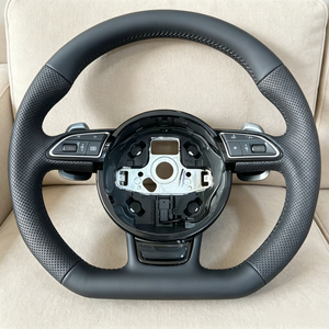 Volante de Cuero de Alta Calidad para <span class=keywords><strong>Audi</strong></span> A1 8X GB A2 8Z A3 8L 8P 8V 8Y A4 B5 B6 B7 B8 B9 <span class=keywords><strong>Q2</strong></span> GA Q3 8U F3 Q5 8R FY - Product Image 1