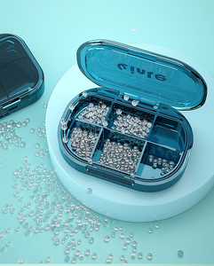 Trẻ Em Bằng Chứng Đen Xách Tay Vuông Nhỏ Nhỏ Du Lịch Nhựa Y Tế Y Học Hộp Thuốc Viên Thuốc Lưu Trữ Tổ Chức Trường Hợp Hộp Với Logo - Product Image 2