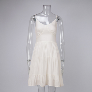 Ihoov của phụ nữ <span class=keywords><strong>linen</strong></span> Mini váy ngọt ngào eo xác định váy ngắn thân thiện với môi với vòng eo tự nhiên - Product Image 6