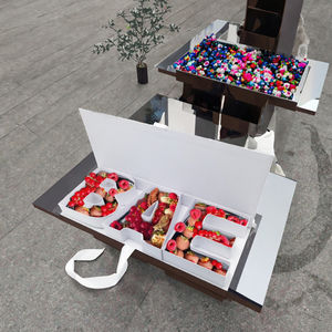 Vaderdagvormige Geschenkdoos-Zoete Bloem Charcuterie En Vulbare Chocolade Kartonnen 'Dad' Letter Mat Laminering Voedselveilig - Product Image 6