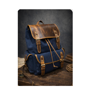 Mochilas de Cuero y Lona Genuinas de Primera Calidad para Viajes, Oficina, Universidad, Negocios y Uso Diario - Product Image 4