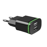 Pengisi daya cepat, Charger untuk iPhone Charger perjalanan, Charger cepat, 2 USB A 5V 2,1 A 10W, Usb C, untuk iPhone