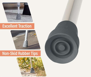 Béquille légère réglable en <span class=keywords><strong>hauteur</strong></span> en alliage d'aluminium, aides à la marche pour adultes, béquille pour avant-bras - Product Image 4