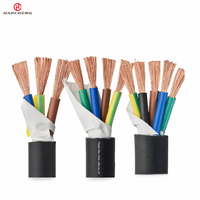 Kabel Pompa Submersible JHS Selubung Karet Tahan Air Inti Tembaga 450/750V untuk Motor Bawah Air
