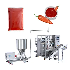 Automatic Ginger Garlic Chilli Paste Tomato Sauce sachet pouch Packing Packaging Machine