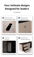 Muebles de oficina modernos de lujo hechos a medida CEO y Gerente General Escritorios DE TRABAJO Escritorios ejecutivos con dimensiones personalizadas